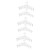 Cabilock 6 pcs Socks Hanger Clip Hanging Drying Rack with Clips Multi Hanger Sock Drying Rack Clip and drip Hanger Drying Clip Hanger Metal Hangers Foldable Clip Multifunction Cloth Shelf