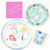 Wish We Were Mermaids - Party Supplies Tableware Set - Includes Plates, Napkins, Cups - Serves 16