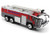 Ailejia Airport Diecast Fire Truck Engine Pullback Friction Toy Engineering Vehicle fire Truck Model (red)