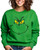 Asher's Apparel Funny Christmas Crewneck Sweatshirt | Ugly Christmas Sweater | Grinch Face Sweatshirt | Adult Unisex Sizing (Medium, Green)