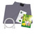Grounding Sheets with 5% Silver Fiber & Organic Cotton - Conductive with Grounding Cord, Grounding Keep Good Sleep, Natural Health(Grey 27x52 inch)