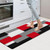 FYATHM Black White Red Blue Yellow Kitchen Rug Anti-Fatigue Kitchen Mat for Floor Abstract Geometric Waterproof Non-Slip Kitchen Mat and Rug 17.3"x29.5" Kitchen Floor Rug Mat for Home Laundry