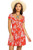 Free People A Thing Called Love Mini Dress Red Combo 2