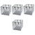 Zerodeko 4pcs Mesh laundry basket collapsible laundry hamper foldable laundry baskets mesh laundry hamper toy storage basket foldable basket kids laundry baskets laundry hamper basket large
