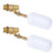 2 Pack 1/2 Inch Brass Float Ball Valve, Water Float Valve with Adjustable Arm for Ponds, Float Valve Shut Off, Automatic Fill and Control Water Level, for Livestock Water Trough, Aquariums