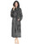 PAVILIA Women Hooded Plush Soft Robe | Fluffy Warm Fleece Sherpa Shaggy Bathrobe (S/M, Gray)