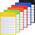 Leinuosen 6 Pcs Magnetic Pocket Chart for Classroom with 60 Dry Erase Cards Toddler Schedule Chart Daily Schedule Pocket Chart Classroom Pocket Chart for Kids Teacher Learning Supplies (Bright Color)