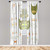 Ambesonne Cat Window Curtains, Pets Moustache Bow Tie Hat Crown Fluffy and Fish Humor Faces Graphic, Lightweight Decorative 2-Panel Set & Rod Pocket, Pair of - 28" x 95", Olive Green