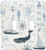 3dRose LLC lsp_123491_2 Blue and White Nautical Theme Octopus, Boat, Anchor Double Toggle Switch