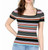 bar III Womens Striped Ribbed Pullover Sweater Henna Tattoo X-Large