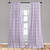 Ambesonne Polygons Window Curtains, Abstract Striped Triangles Monochrome Design Tile Inspired Ornament Pattern, Lightweight Decor 2-Panel Set with Rod Pocket, Pair of - 28" x 95", Lavender White