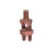 "Burndy KC23 Mechanical SERVIT Post Connector Cable to Flat, 8-2 AWG (Str) / 10-1 AWG (Sol), 3/8""", Bronze