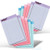 TOPS Prism Plus 100% Recycled Legal Pad, 5 x 8 Inches, Perforated, Assorted Colors: Pink, Orchid, Blue, Narrow Rule, 50 Sheets per Pad, 2 Sets of 6 Pads, Total of 12 Pads (63016)