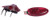 Schylling SkitterBot Clear Ruby Red