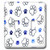 3dRose LLC lsp_76927_2 Paw Prints Black and Blue Tracks Double Toggle Switch