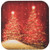 3dRose cst_35705_2 Elegant Christmas Sparkling Trees Red Soft Coasters, Set of 8