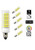 E11 led Bulb Light 8.5W, 75W or 100W Halogen bubls Equivalent, 110V,120V,130V. JD e11 Mini Candelabra Base Bulb 850 lumens, Daylight White 6000K (Pack of 5) (Daylight White)
