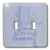 3dRose LSP_37946_2 Happiness and Gratitude-Inspirational Words-Motivational Double Toggle Switch, Blue
