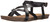 Blowfish Malibu Women's Granola Flat Sandal, Black Dyecut PU, 7.5 Medium US