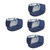 BESTOYARD 4pcs mesh laundry basket folding laundry hamper collapsible laundry basket collapsible laundry hamper laundry carrier basket bathroom laundry basket storage basket polyester