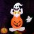 4.1FT Ghost Pumpkin Halloween Inflatables Decorations, Blow Up Fun Innovative Halloween Party Decoration Pumpkin Ghost with LED Light, Outdoor Indoor Garden Yard Inflatable Decor
