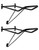QWORK Folding Saddle Rack, 2 Pcs Wall-Mounted Saddle Stand, Organize Saddle, Portable Saddle Pad Rack, Easy Mount Wall Rack, 21.1" x 9.1"
