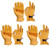 OZERO Leather Work Gloves for Men: X-Large 3 Pairs Cowhide Leather Working Gloves for Driving Heavy Duty Mechanic Ranch - Women Gardening Leather Glove