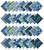 Soimoi Geometric with Texture Print Precut 10-inch Cotton Fabric Quilting Squares Charm Pack DIY Patchwork Sewing Craft