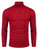 COOFANDY Men's Slim Fit Turtleneck Sweater Casual Knitted Pullover Sweaters Red