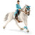 Schleich 4-Piece Competition Tournament Rider & Horse Set with Hanoverian Mare Horse Toy, Tournament Saddle & Bridle, White
