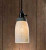 White Quart Mason Jar Pendant Lamp - Barn Roof Lid