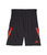 adidas Boy's Bold 3-Stripes Shorts (Big Kids) Black/Red MD (10/12 Big Kids)