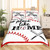 Feelyou Baseball Print Duvet Cover Twin Size Sports Game Comforter Cover Baseball Gaming Bedding Set Ball Pattern White Bedspread Cover for Kids Girls Adults with 1 Pillow Case