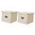 VOSAREA 2pcs Box Storage Box collapsible laundry baskets collapsible storage bins collapsing laundry baskets storage cube bins multi hanger paper organizer storage Sundries Containers book