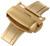 Hadley-Roma 18mm IP Gold-Plated Push Button Deployant Clasp