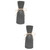 BESTOYARD 2pcs Black Ceramic vase Ceramic Flower vase Home Decor Ceramic Flower Pot Mini Shelves Creative vase White vases for Decor Contemporary Flower vase Simple Design Flower vase Pen