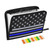Expandable Accordion Folder Thin-Blue-line-Flag-American Expanding File Organizer with 13 Pockets