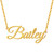 Name Necklace Personalized, Custom Made Nameplate Necklace Dainty Sterling Silver Gift for Mother Girlfriend