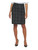 Calvin Klein Womens Black Fringed Zippered Lined Above The Knee Wear to Work Pencil Skirt 0