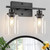 TOULMJ Black Bathroom Vanity Light Fixtures, 2 Lights Bathroom Lights Over Mirror, Indoor Wall Sconces Lighting for Bathroom, Mirror, Bedroom, Living Room, Hallway (14.61 inch) TOULMJ Black Bathroom Vanity Light Fixtures, 2 Lights Bathroom Lights Over Mirror, Indoor Wall Sconces Lighting for Bathroom, Mirror, Bedroom, Living Room, Hallway (14.61 inch)