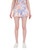 BCBGeneration Women's Relaxed High Waisted Short with Ruffle Hem, Tie Dye, Large