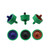 Greenhouse Micro Drip Irrigation 2L 4L 8L Stable Flow Dripper Pressure Compensation Water Flow Regulator Transmitter 50 Pieces of Garden Irrigation Dripper (Color : 2L)