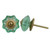 Indian Shelf 10 Pieces Unicorn Drawer Knobs | Marigold Flower Knob for Dresser | Mint Pull Door Knob | Glass Pulls | Cabinet Knobs | Unique Cabinet Knobs