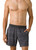 prAna Men's Standard Slope Short, Charcoal Stripe, Medium