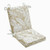 Pillow Perfect Outdoor/Indoor Delray Square Corner Chair Cushion, 36.5" x 18", Natural