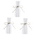 NOLITOY 3pcs White Ceramic Vase Household Decor Ceramic Plant Pot Table Top Decor Small Flower Vase White Vases for Decor Dry Flower Vase Decorative Vase Ceramic Dried Flower Vase Desktop