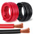 Kimbluth 2 Gauge Battery Cable Copper Wire, 5FT Red+5FT Black 2 AWG Welding Cable Standard USA OFC Wire for Automotive, Battery, Solar, Marine and Generator