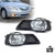 SPIEGEER Fog Lights Assembly for 2007 2008 2009 Toyota Camry Fog Lamps Replacement Kits with Switch & Wiring H11 12V 55W Halogen Bulbs Clear Lens