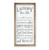 Laundry Room Rules Framed Wood Farmhouse Wall Sign (12x24)