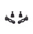 PartsW - 4 Pc Front Suspension Kit Upper & Lower Ball Joints